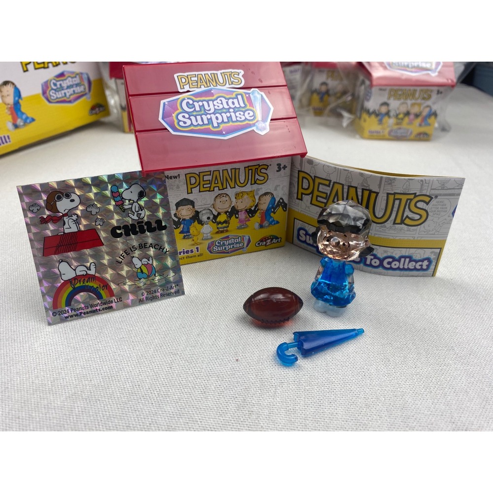 Peanuts Crystal Surprise Series 1 Lucy Van Pelt Figure Blue NIB Cra-Z-Art